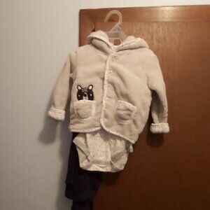 Nwot 3 Piece Panda Bear Set For Babies